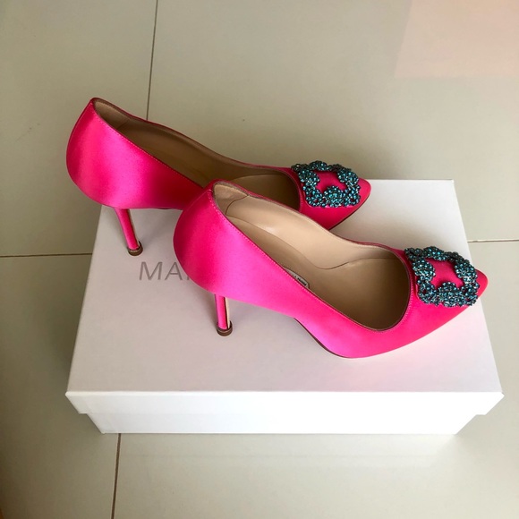 NEW!! Manolo Blahnik Hangisi 105mm Pumps, size 6. - Picture 4 of 7